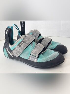 SCARPA Origin Rock Climbing Shoes Maldive & Black Size 37.5 EU Women's Size 6.5